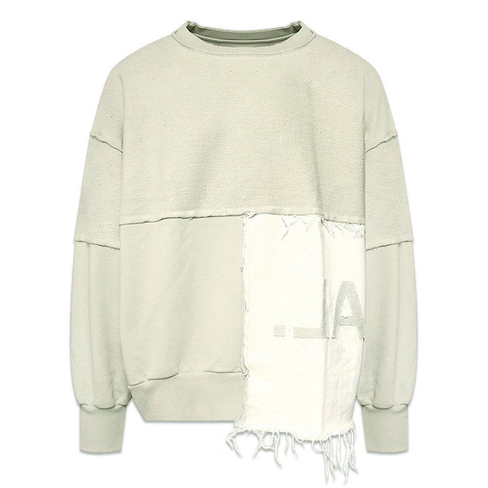 Bull Denim Panel Crewneck - VAL. KRISTOPHER - VENTURER