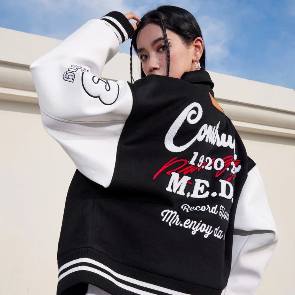 MEDM Embroidery Varsity Jacket
