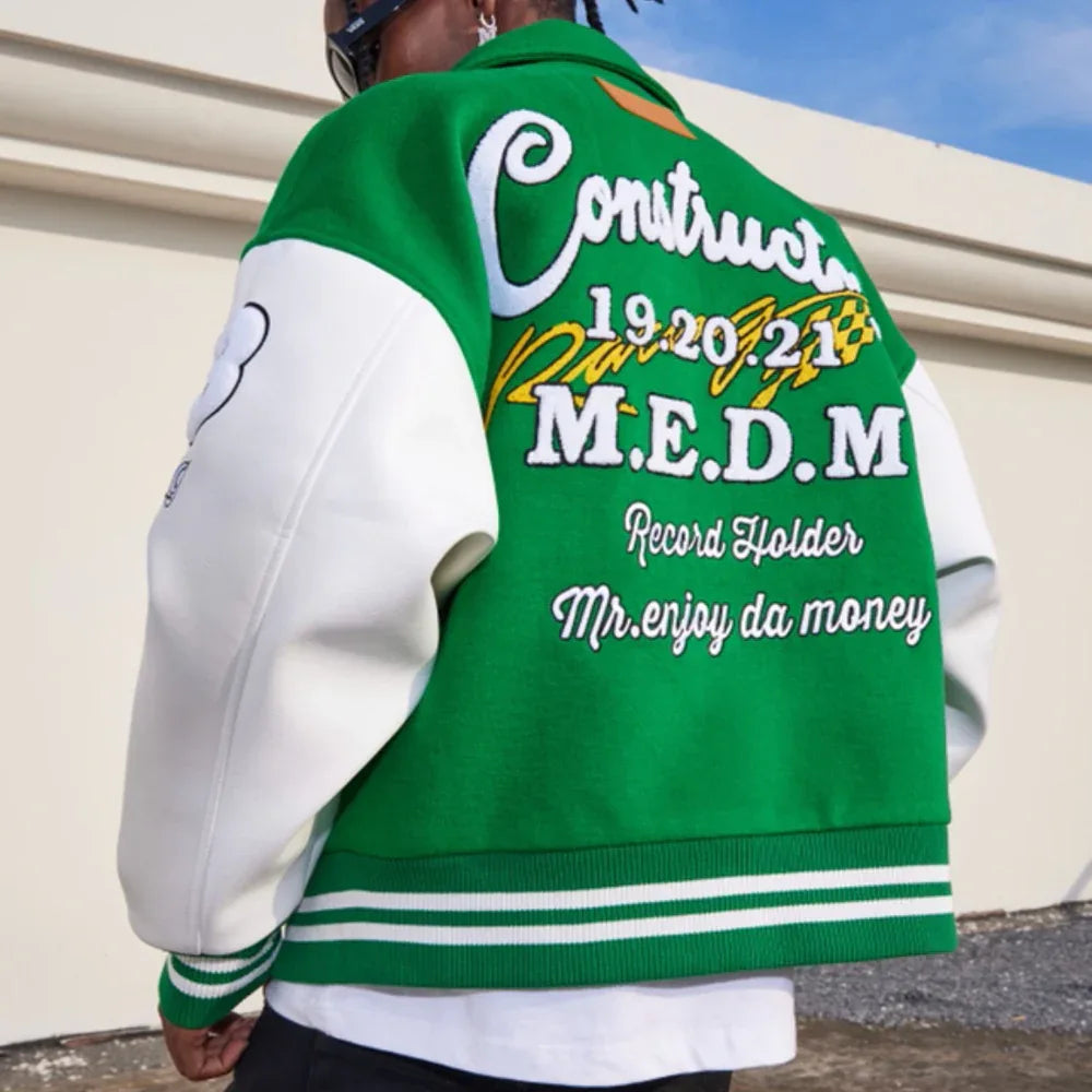 MEDM Embroidery Varsity Jacket