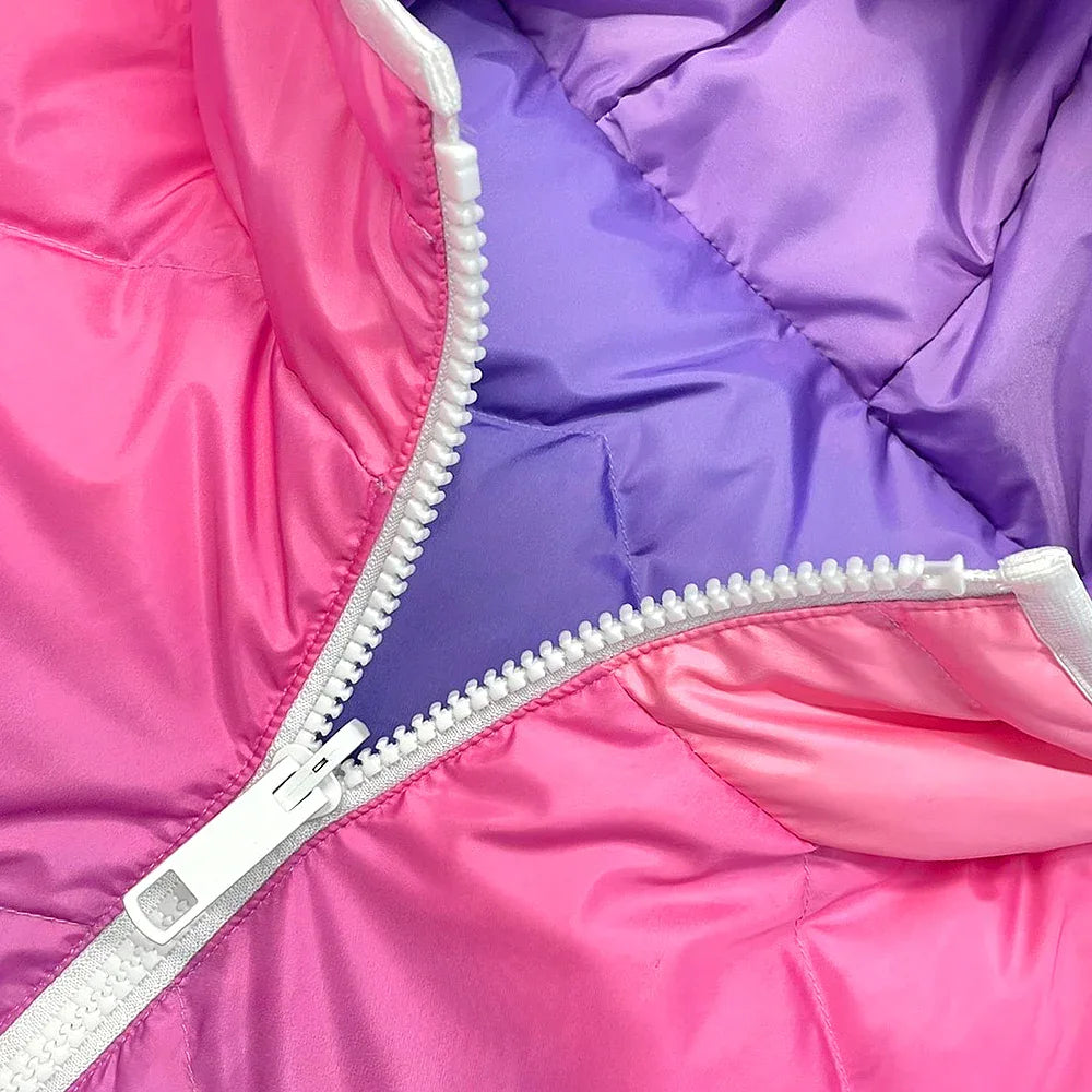 Mountain Scenery Reversible Puffer Jacket - UNKNOWN LONDON - VENTURER