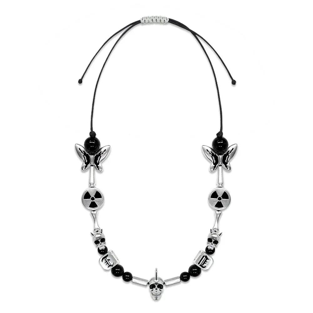 *EVAE+ x FVVO THE NU-PUNKサルーテネックレス EVAE+MOB × FVVO (Evermob) Product Page - EVAE The Nu-Punk Necklace