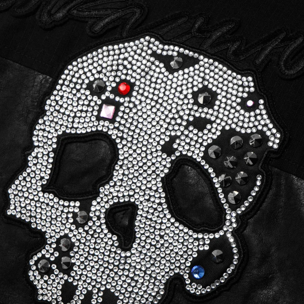 Jewel Skeleton Leather Jacket - UNKNOWN LONDON - VENTURER
