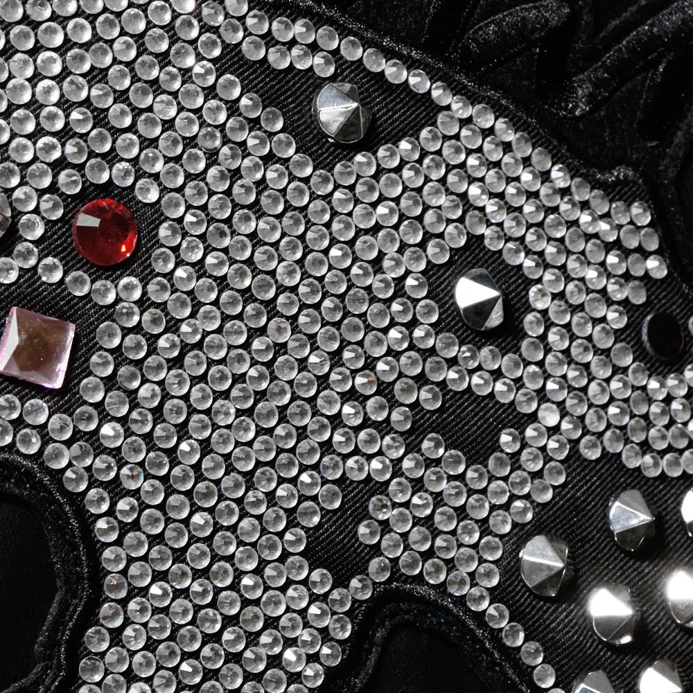 Jewel Skeleton Leather Jacket - UNKNOWN LONDON - VENTURER