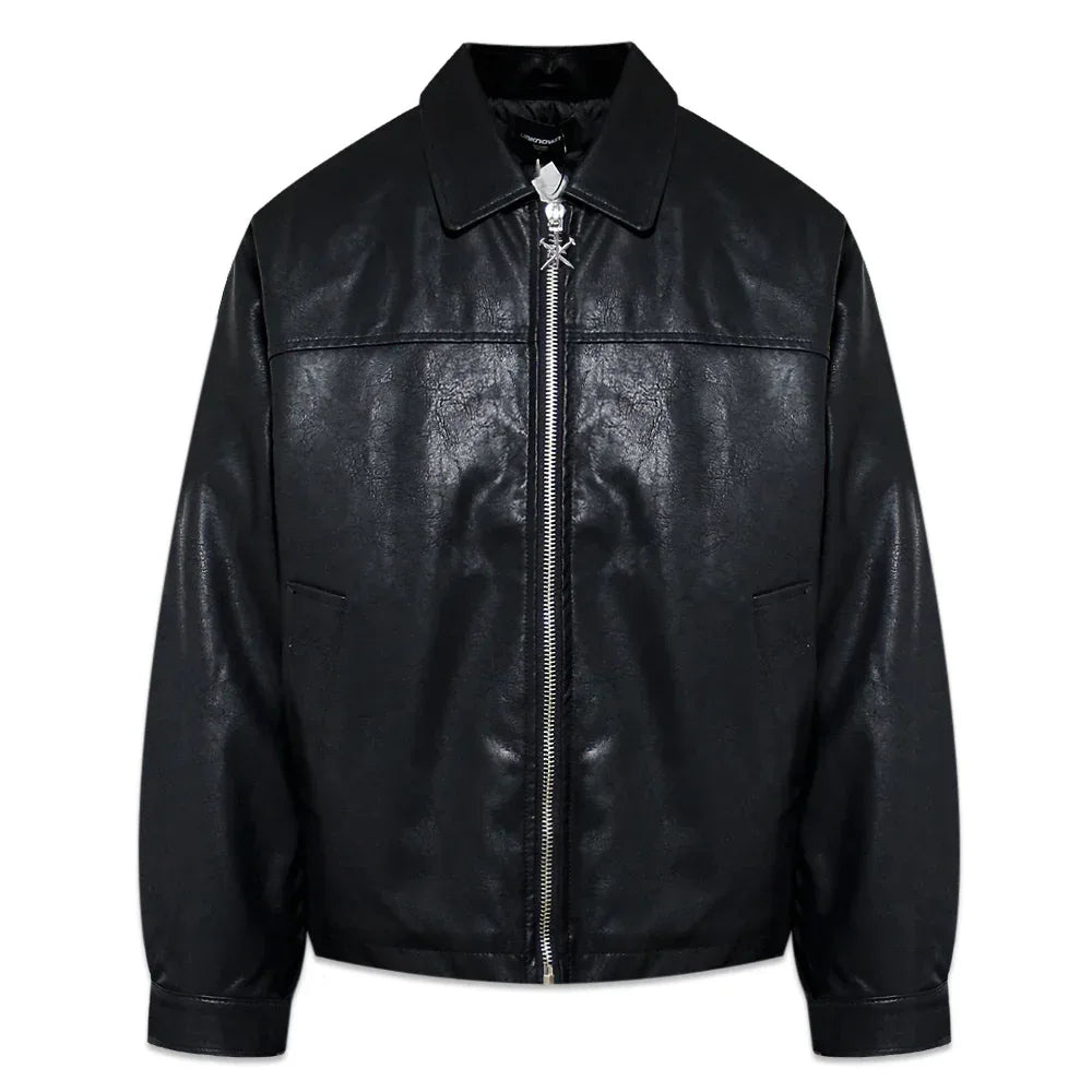 Jewel Skeleton Leather Jacket - UNKNOWN LONDON - VENTURER