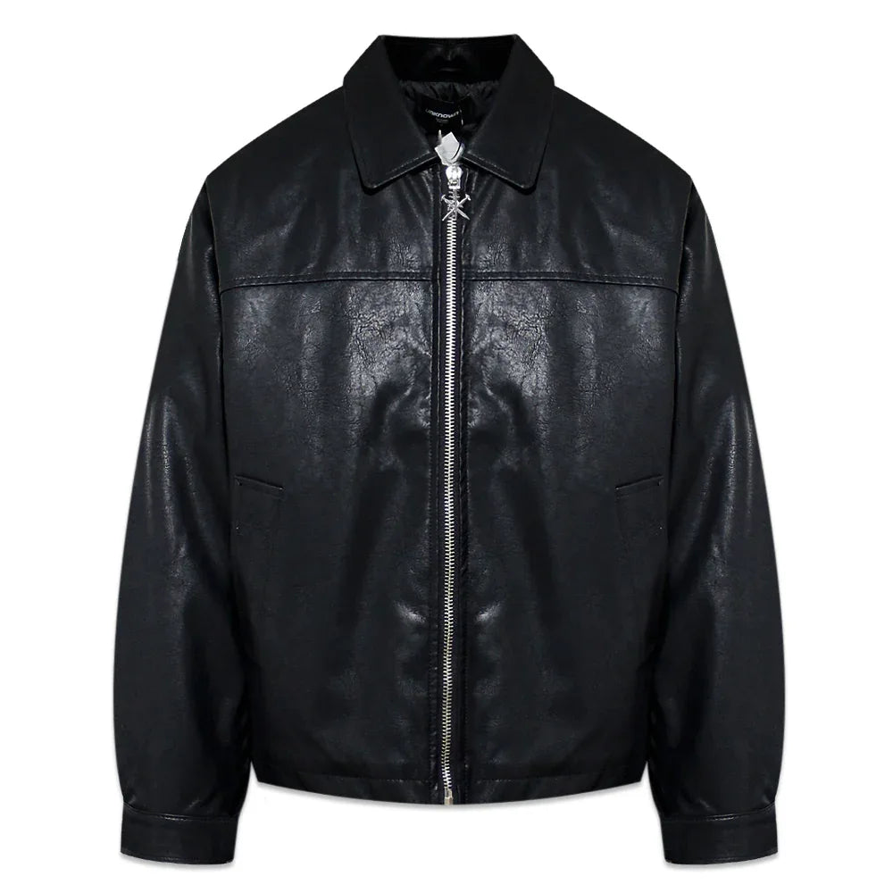 Jewel Skeleton Leather Jacket - UNKNOWN LONDON - VENTURER