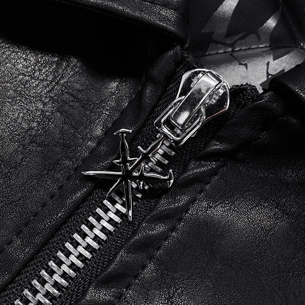 Jewel Skeleton Leather Jacket - UNKNOWN LONDON - VENTURER