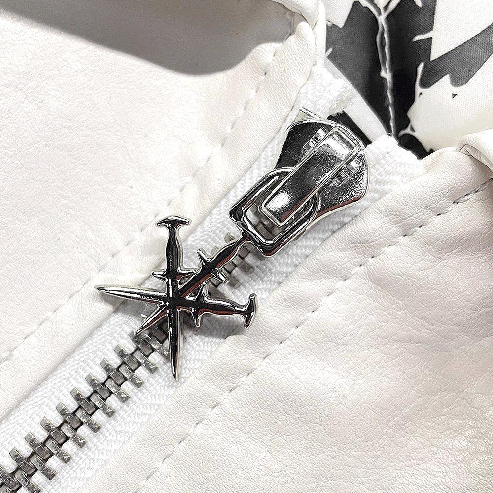 Jewel Skeleton Leather Jacket - UNKNOWN LONDON - VENTURER