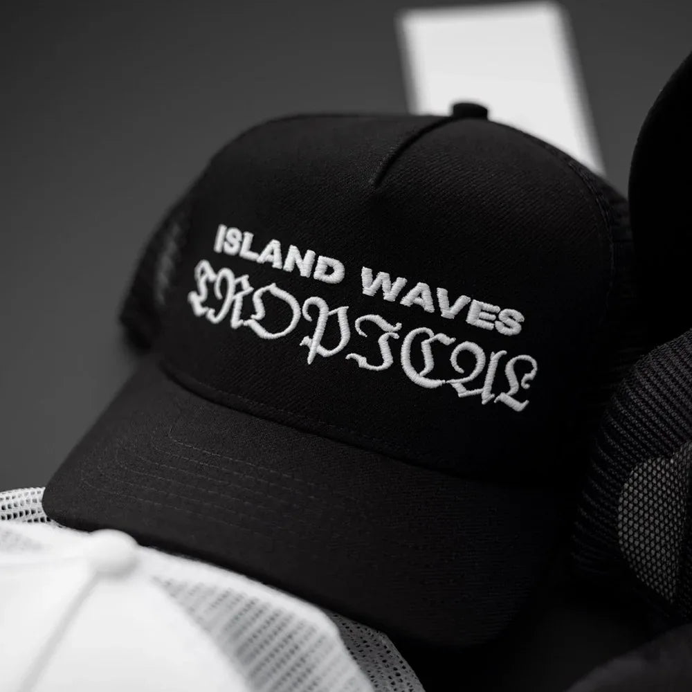 Island Waves 5 Panel Trucker Cap - STAMPD - VENTURER