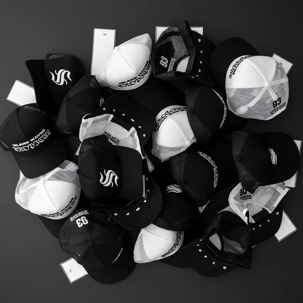 Island Waves 5 Panel Trucker Cap - STAMPD - VENTURER