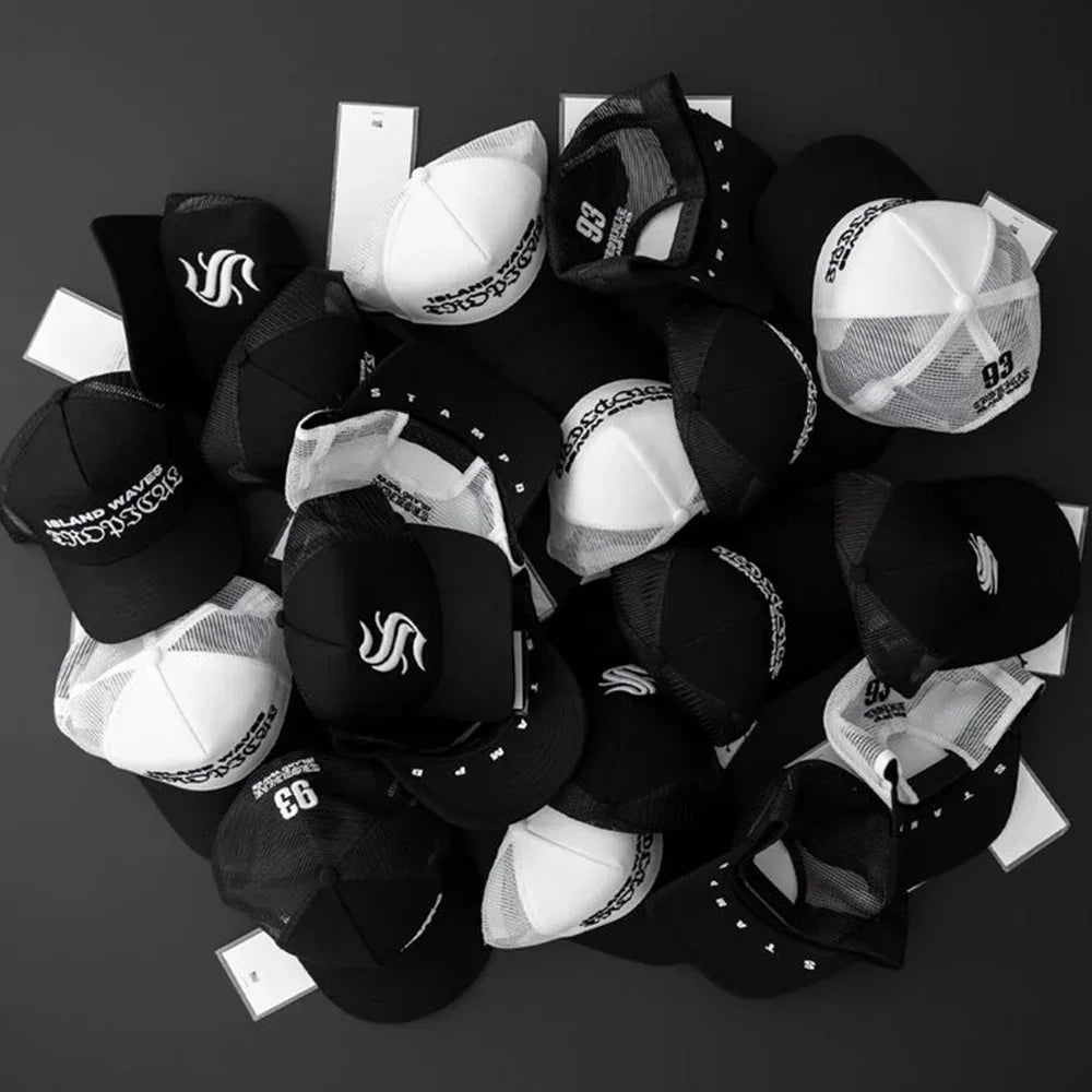 Island Waves 5 Panel Trucker Cap - STAMPD - VENTURER