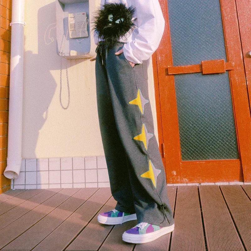 Cosmic Univ. Star Print Sweatpants - TAKA ORIGINAL - VENTURER