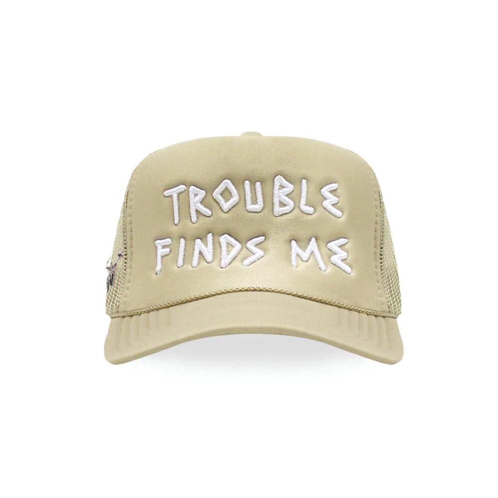 Trouble Finds Me Trucker Hat