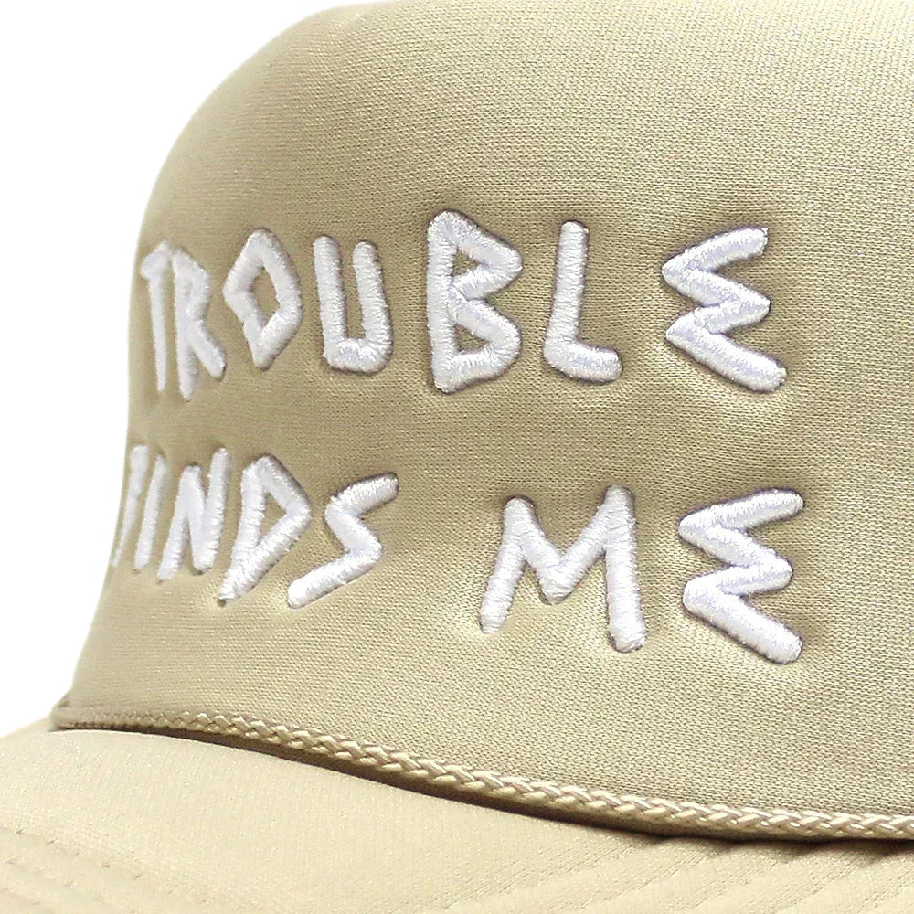 Trouble Finds Me Trucker Hat - FOR THOSE WHO SIN - VENTURER