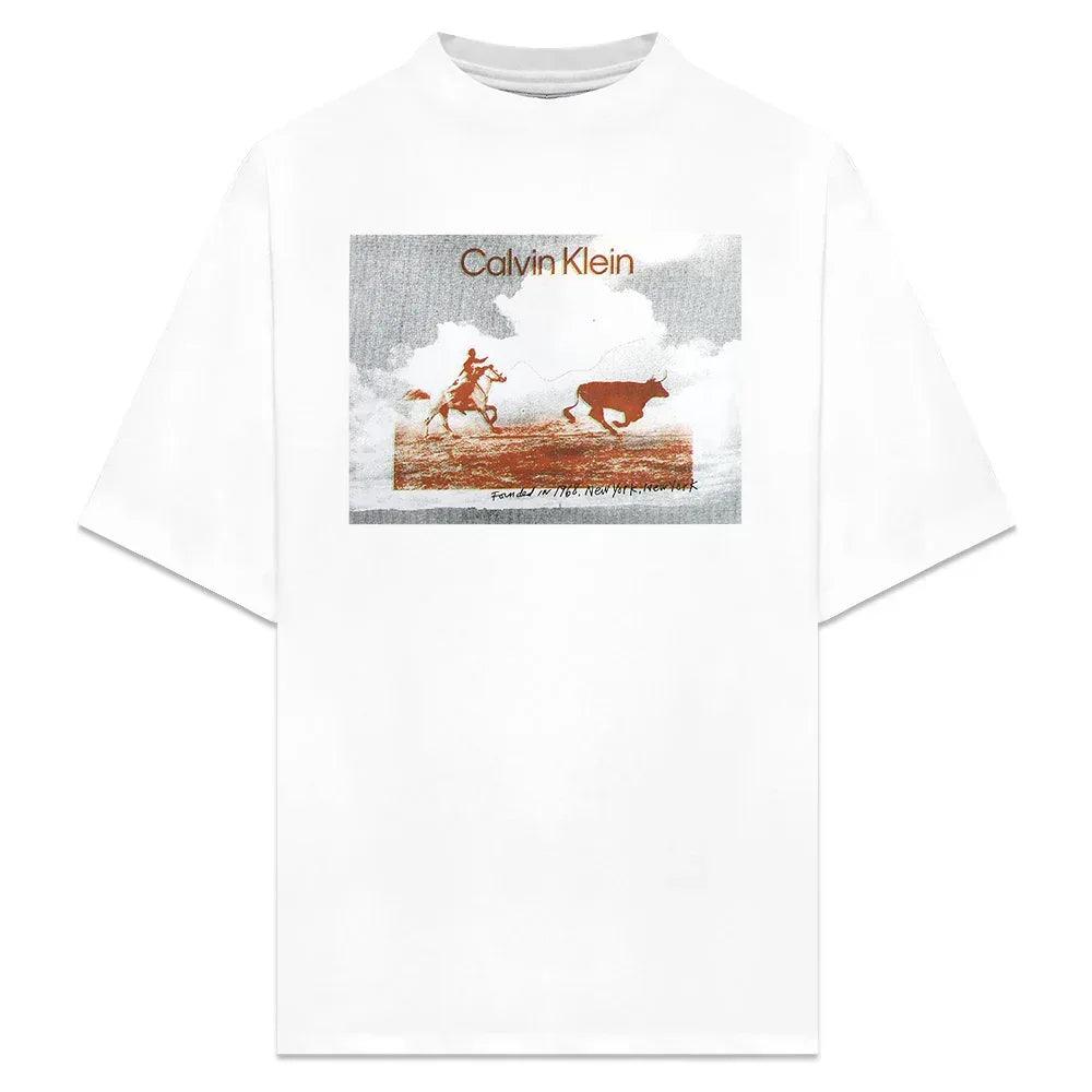 Cowboy Collage T-Shirt - CALVIN KLEIN - VENTURER