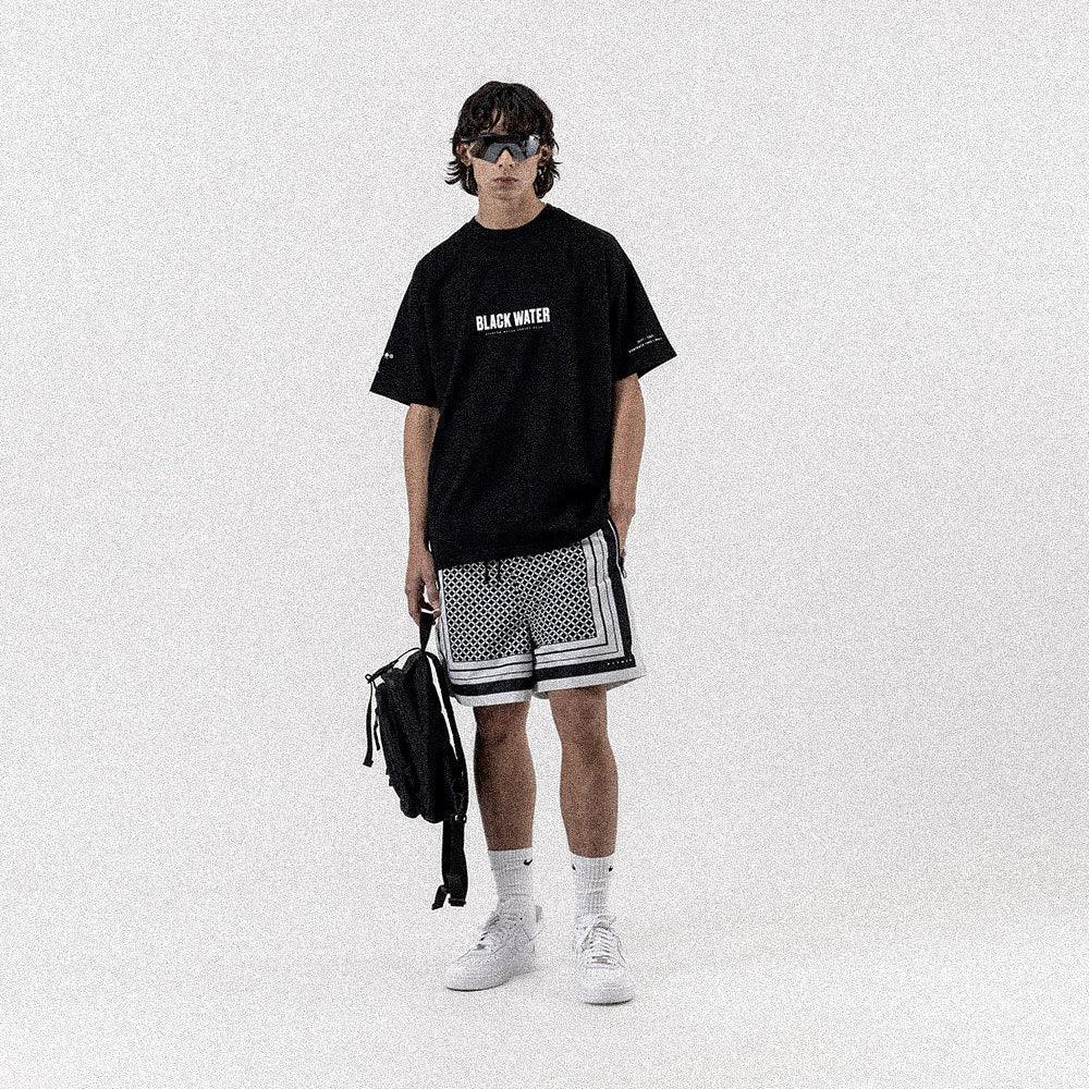 Black Water Relaxed Tee - STAMPD - VENTURER