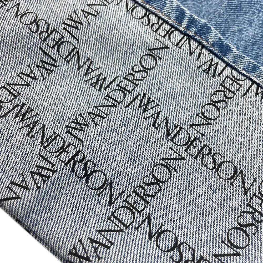Logo Grid Cuff Wide Leg Jeans - JW ANDERSON - VENTURER