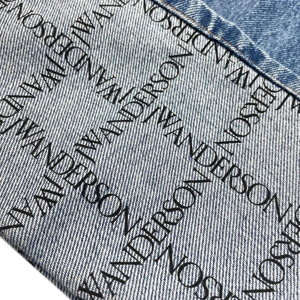 Logo Grid Cuff Wide Leg Jeans - JW ANDERSON - VENTURER