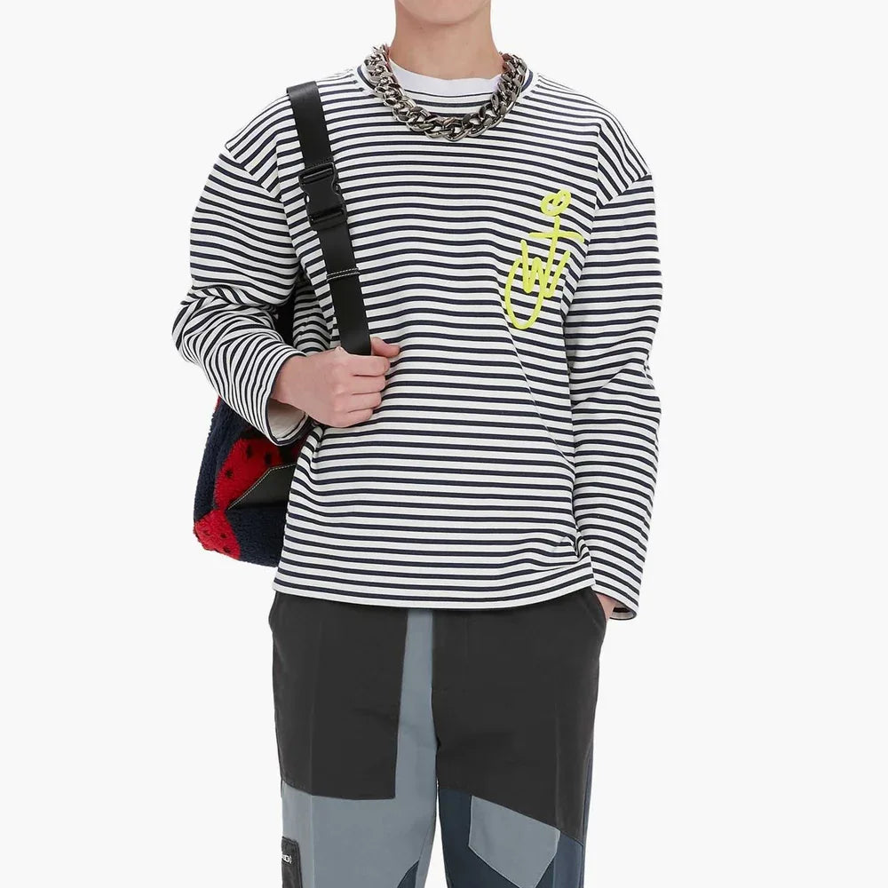 Scribble Anchor Logo LS T-Shirt - JW ANDERSON - VENTURER