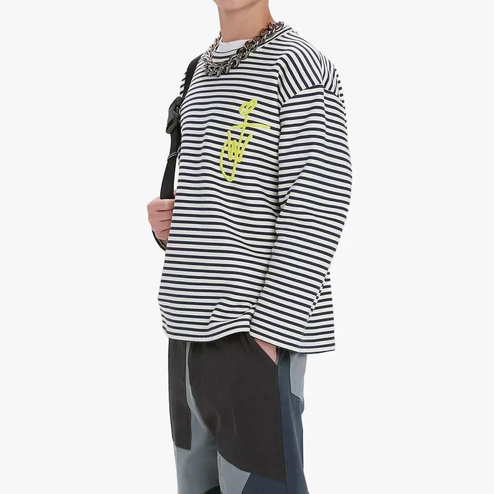 Scribble Anchor Logo LS T-Shirt - JW ANDERSON - VENTURER