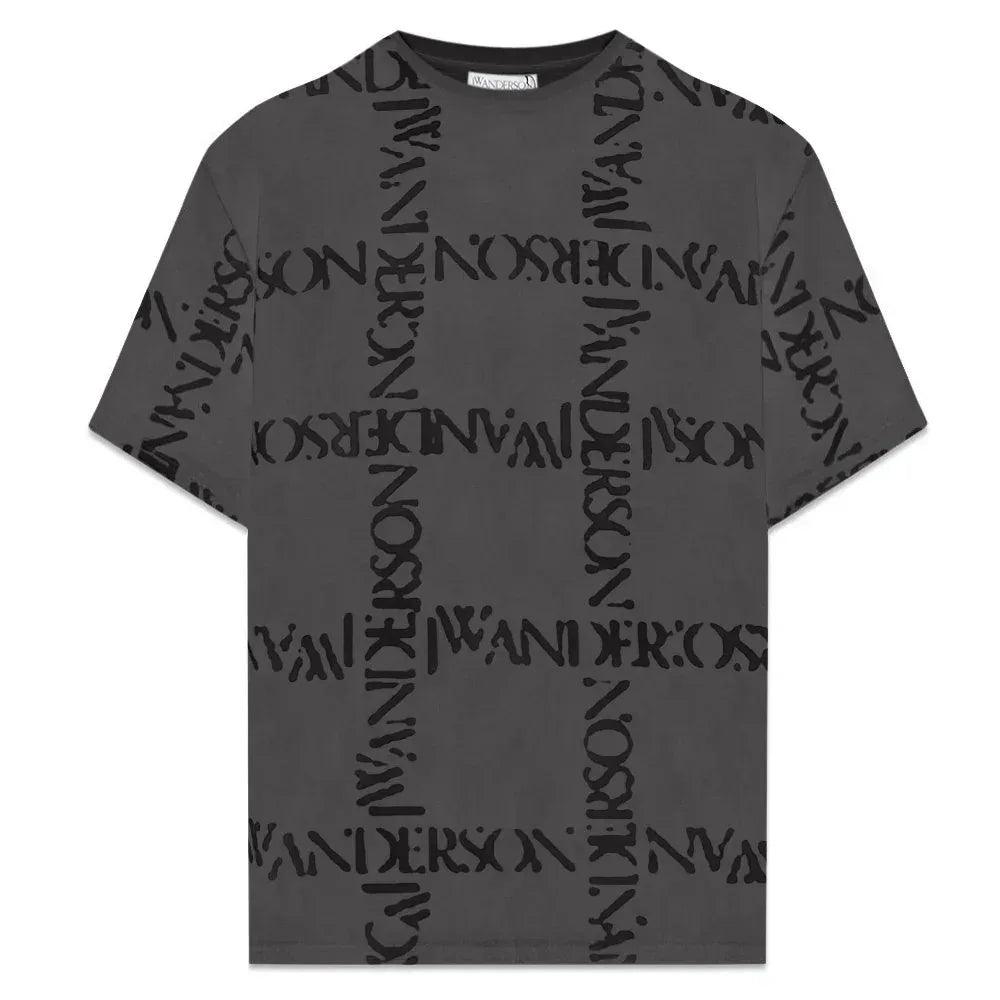 Oversize Logo Grid T-Shirt - JW ANDERSON - VENTURER