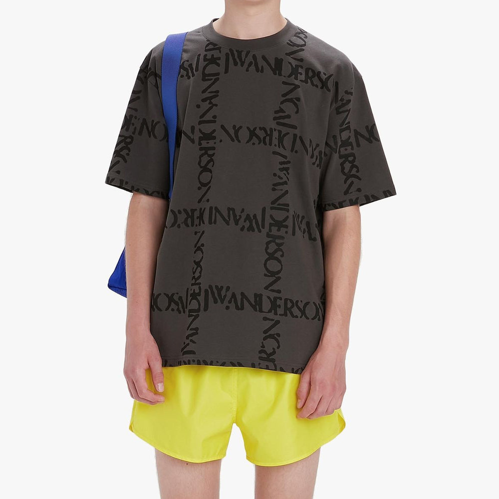 Oversize Logo Grid T-Shirt