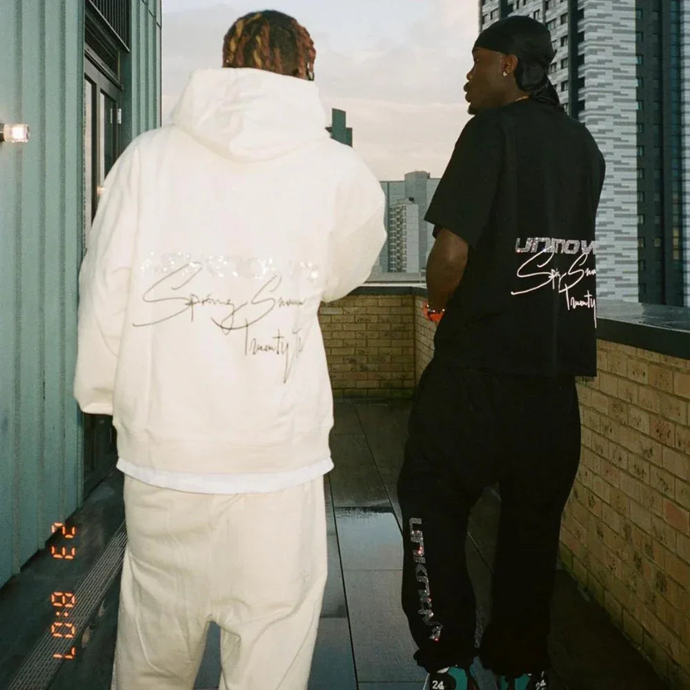 Signature Rhinestone Hoodie - UNKNOWN LONDON - VENTURER