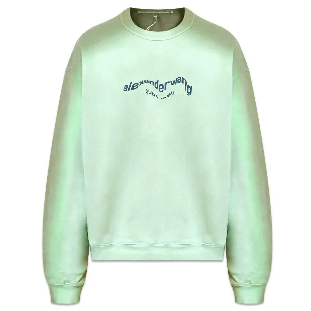 Warp Logo Garment Dye Sweatshirt - ALEXANDER WANG - VENTURER