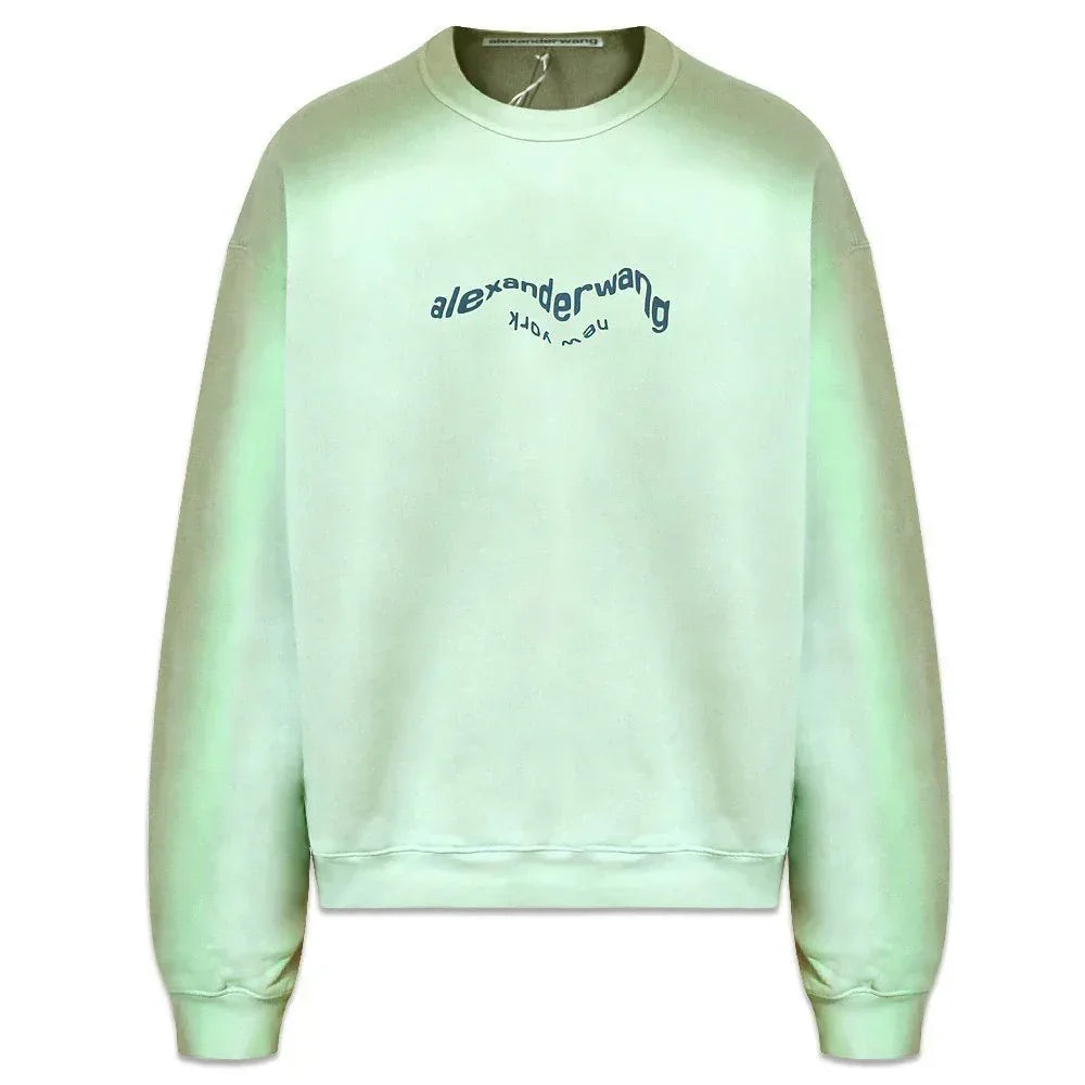 Warp Logo Garment Dye Sweatshirt - ALEXANDER WANG - VENTURER