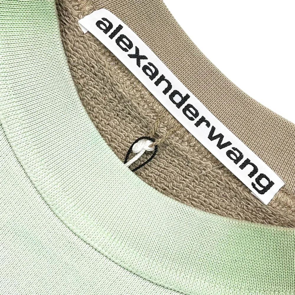Warp Logo Garment Dye Sweatshirt - ALEXANDER WANG - VENTURER