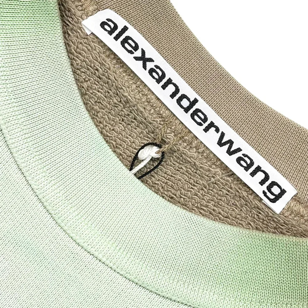 Warp Logo Garment Dye Sweatshirt - ALEXANDER WANG - VENTURER
