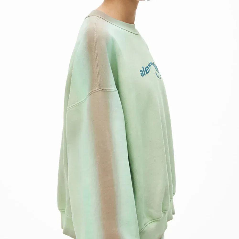 Warp Logo Garment Dye Sweatshirt - ALEXANDER WANG - VENTURER