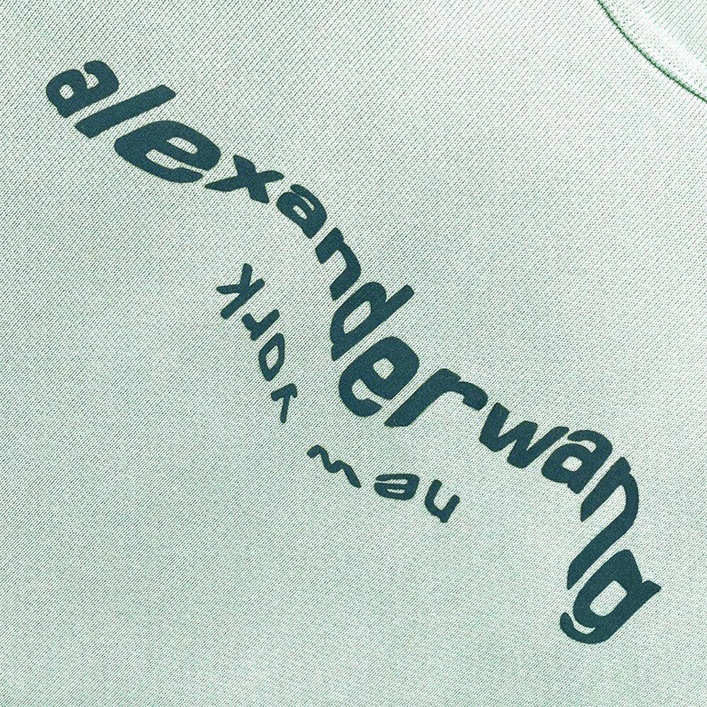 Warp Logo Garment Dye Sweatshirt - ALEXANDER WANG - VENTURER