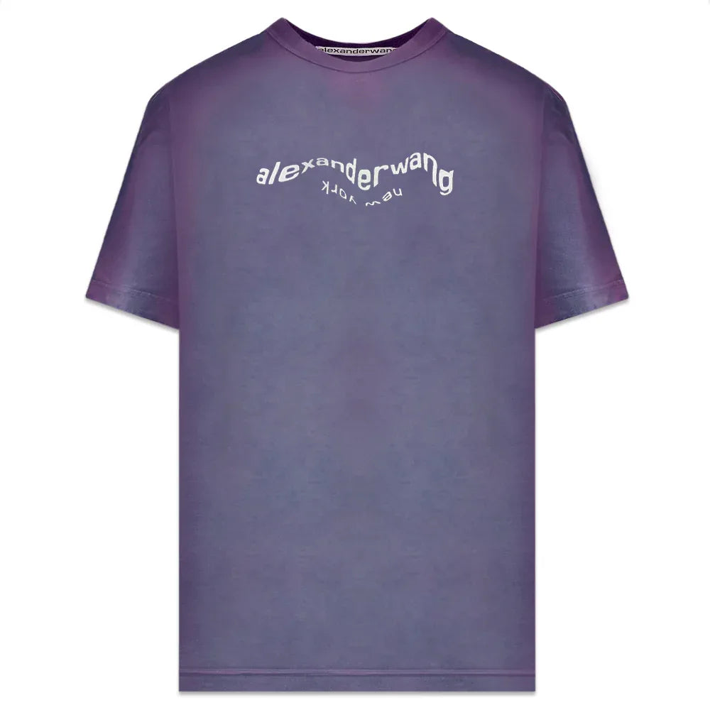 Warp Logo Garment Dye Tee - ALEXANDER WANG - VENTURER
