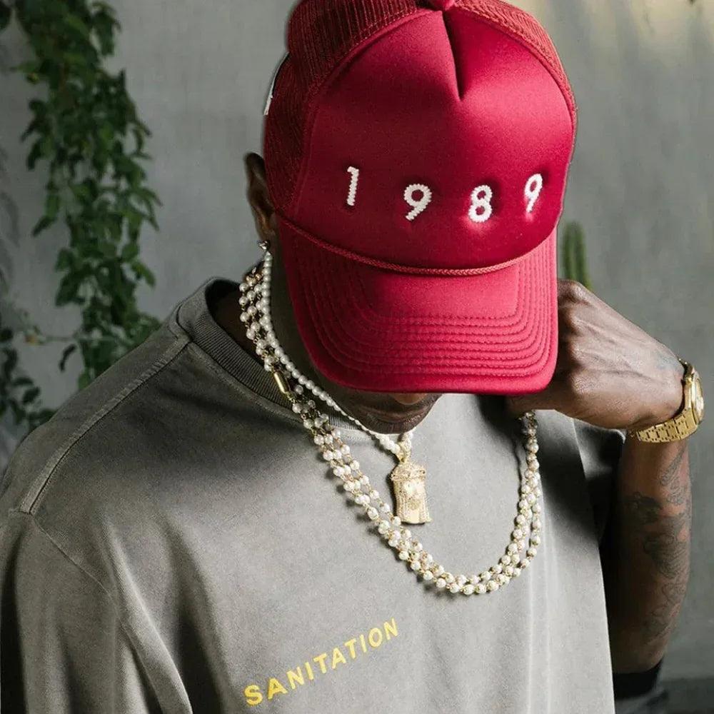 1989 Embroidered Logo Trucker Hat - 1989 STUDIO - VENTURER