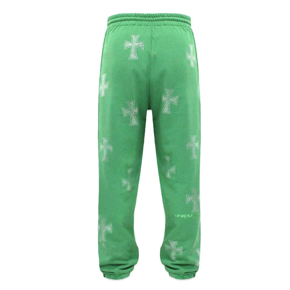 Cross Rhinestone Joggers - UNKNOWN LONDON - VENTURER