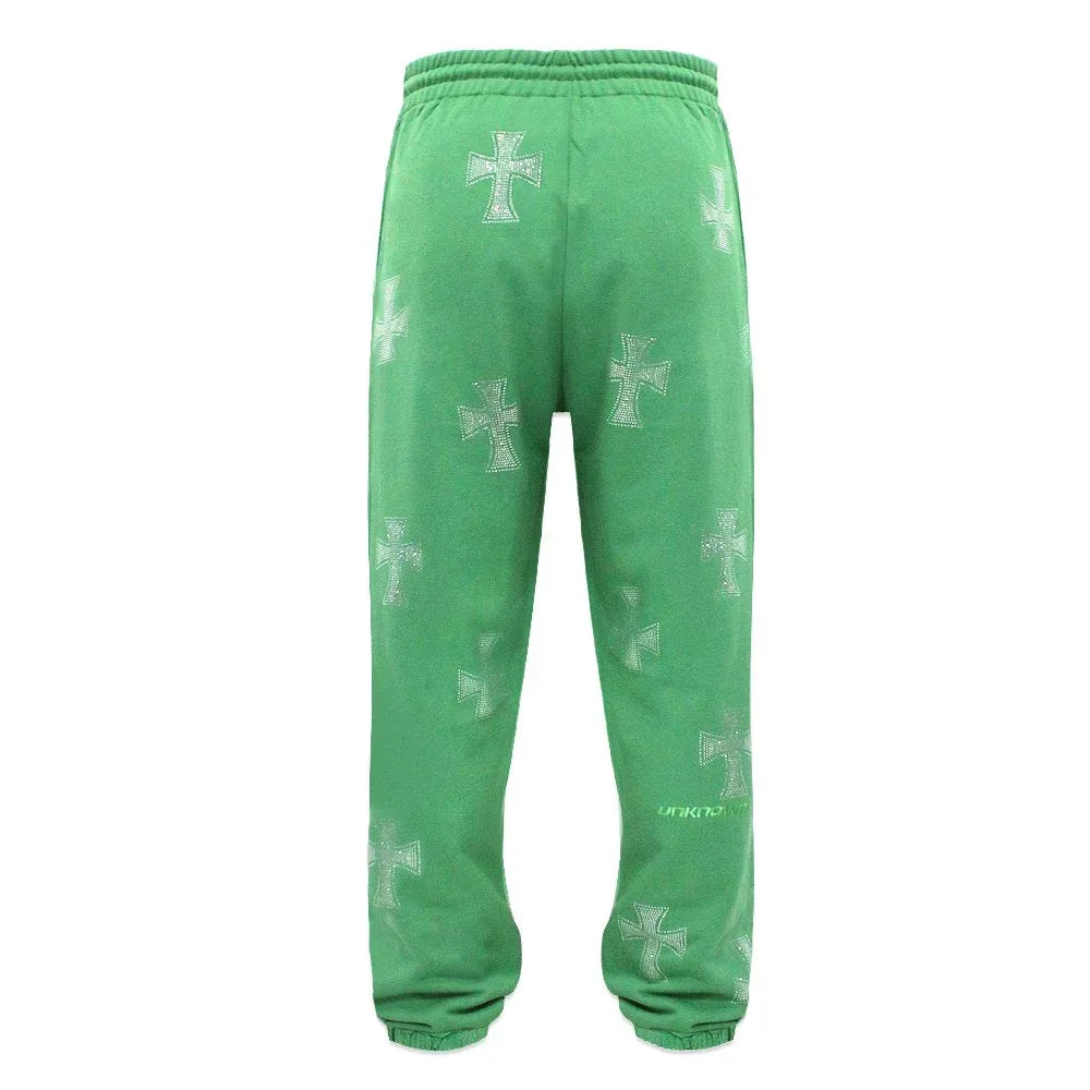 Cross Rhinestone Joggers - UNKNOWN LONDON - VENTURER