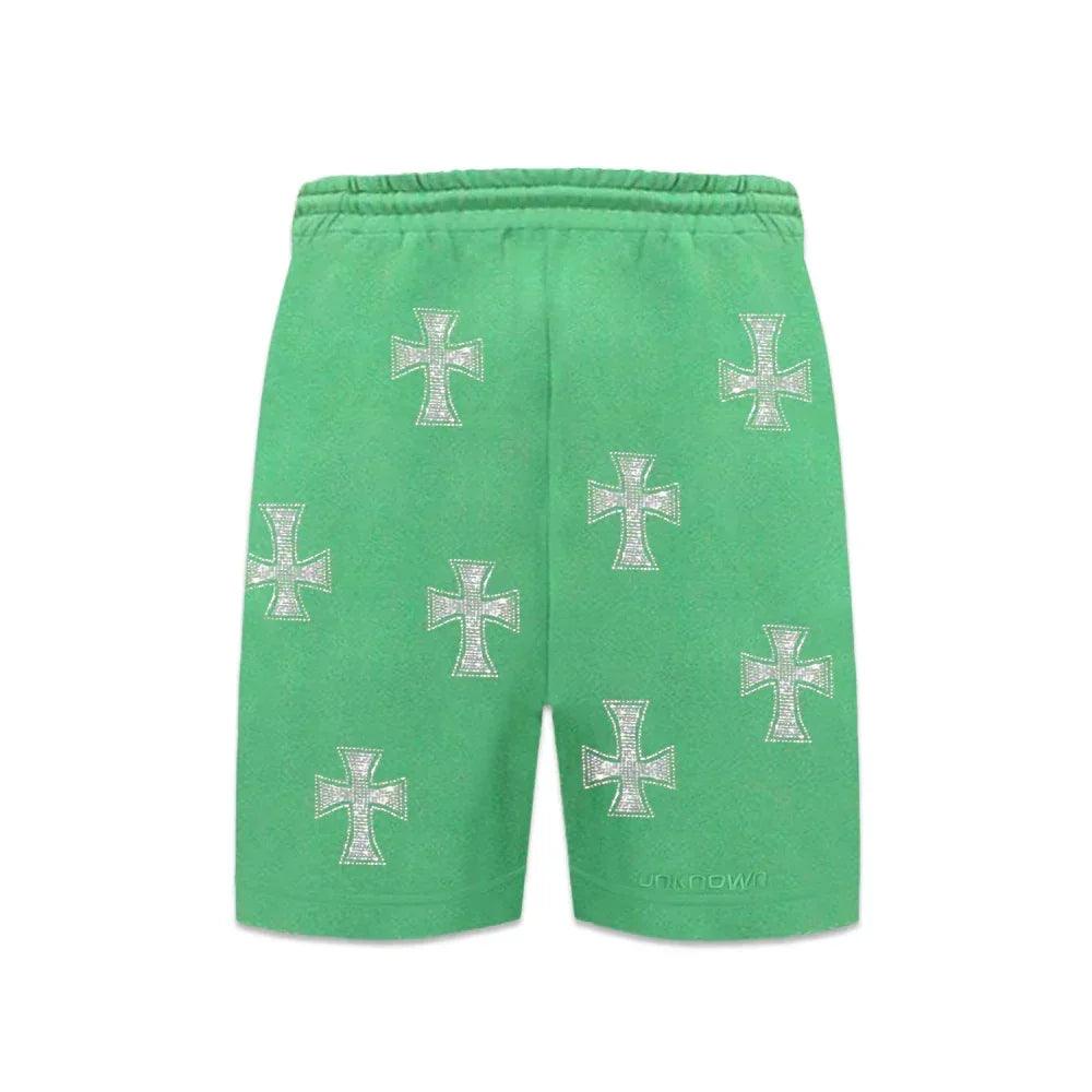 Cross Rhinestone Shorts - UNKNOWN LONDON - VENTURER