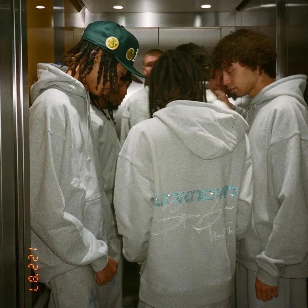 Signature Rhinestone Hoodie - UNKNOWN LONDON - VENTURER