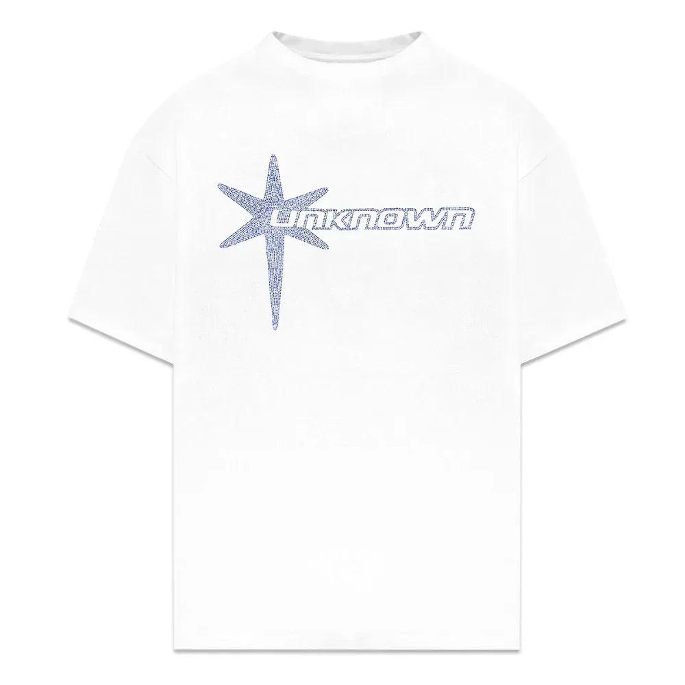 Tonal Star Logo Rhinestone Tee - UNKNOWN LONDON - VENTURER