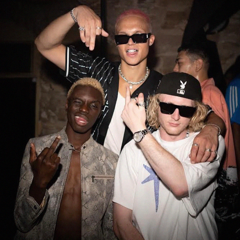 Tonal Star Logo Rhinestone Tee