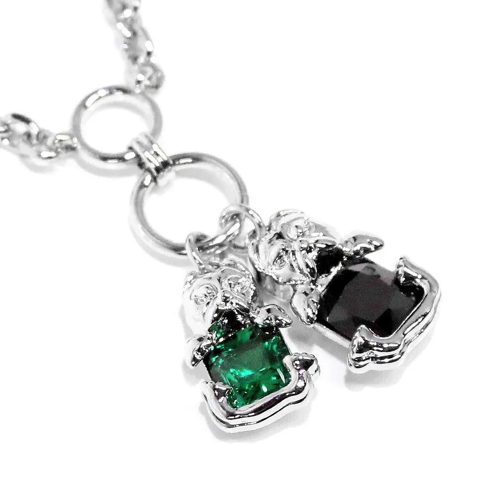 Black Green Gem Necklace - MAISON EMERALD - VENTURER