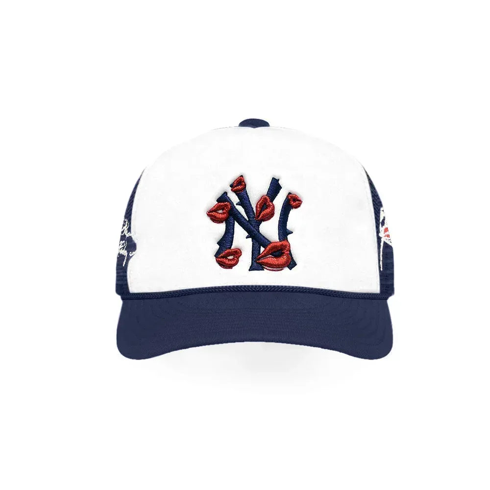 NY Is Kissing Me Trucker Hat - LA ROPA - VENTURER