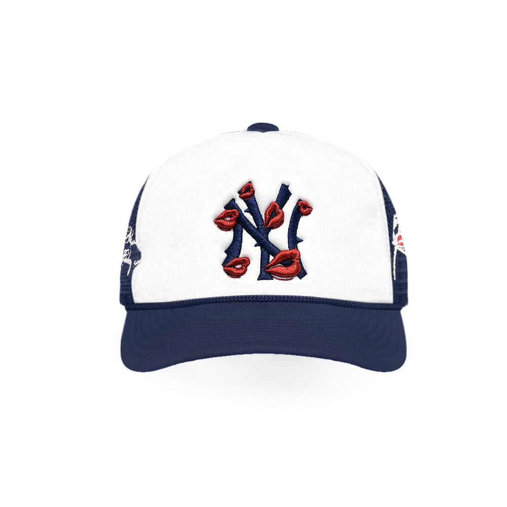 NY Is Kissing Me Trucker Hat - LA ROPA - VENTURER