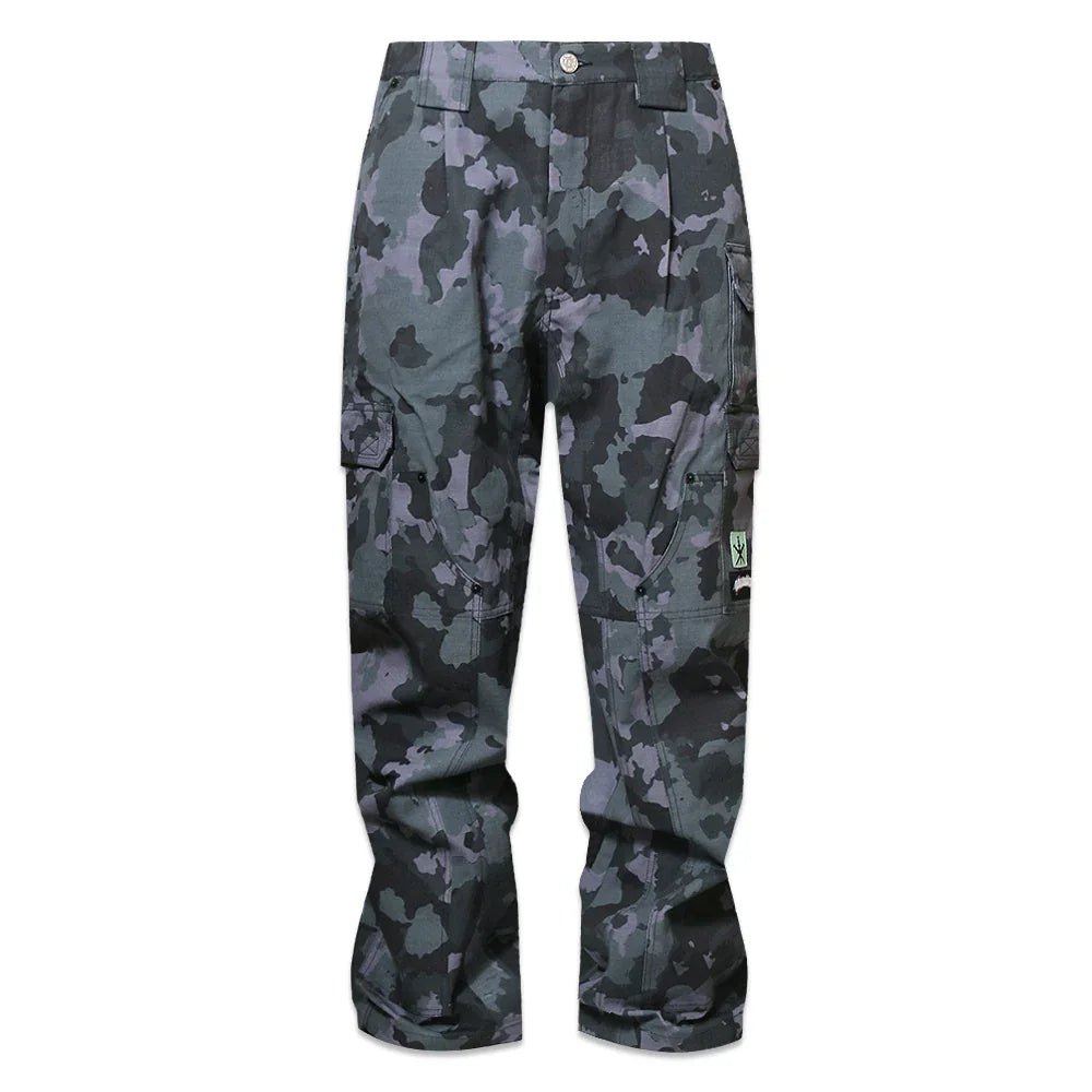 All Over Camo Graphic Cargo Pants - UNKNOWN LONDON - VENTURER