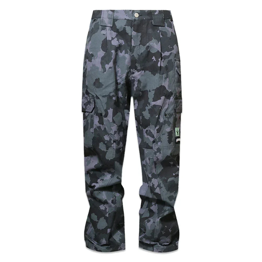 All Over Camo Graphic Cargo Pants - UNKNOWN LONDON - VENTURER
