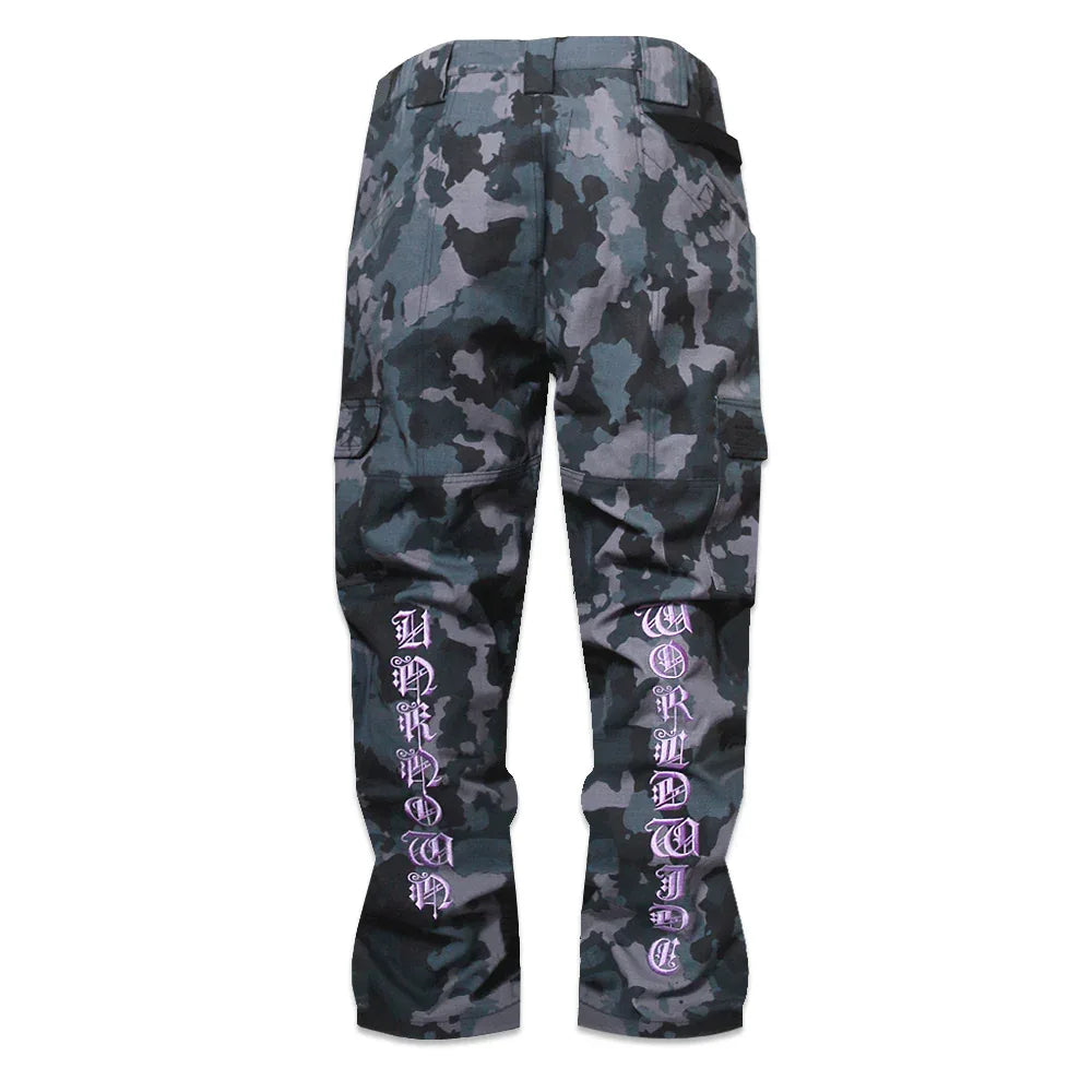All Over Camo Graphic Cargo Pants - UNKNOWN LONDON - VENTURER