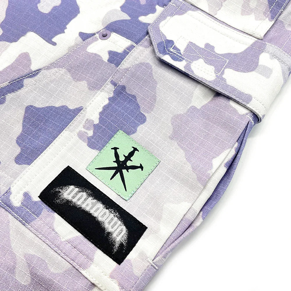 All Over Camo Graphic Cargo Pants - UNKNOWN LONDON - VENTURER