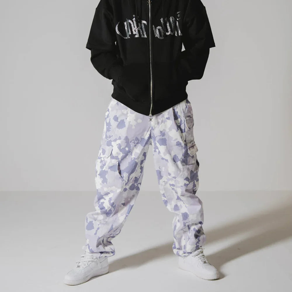 All Over Camo Graphic Cargo Pants - UNKNOWN LONDON - VENTURER