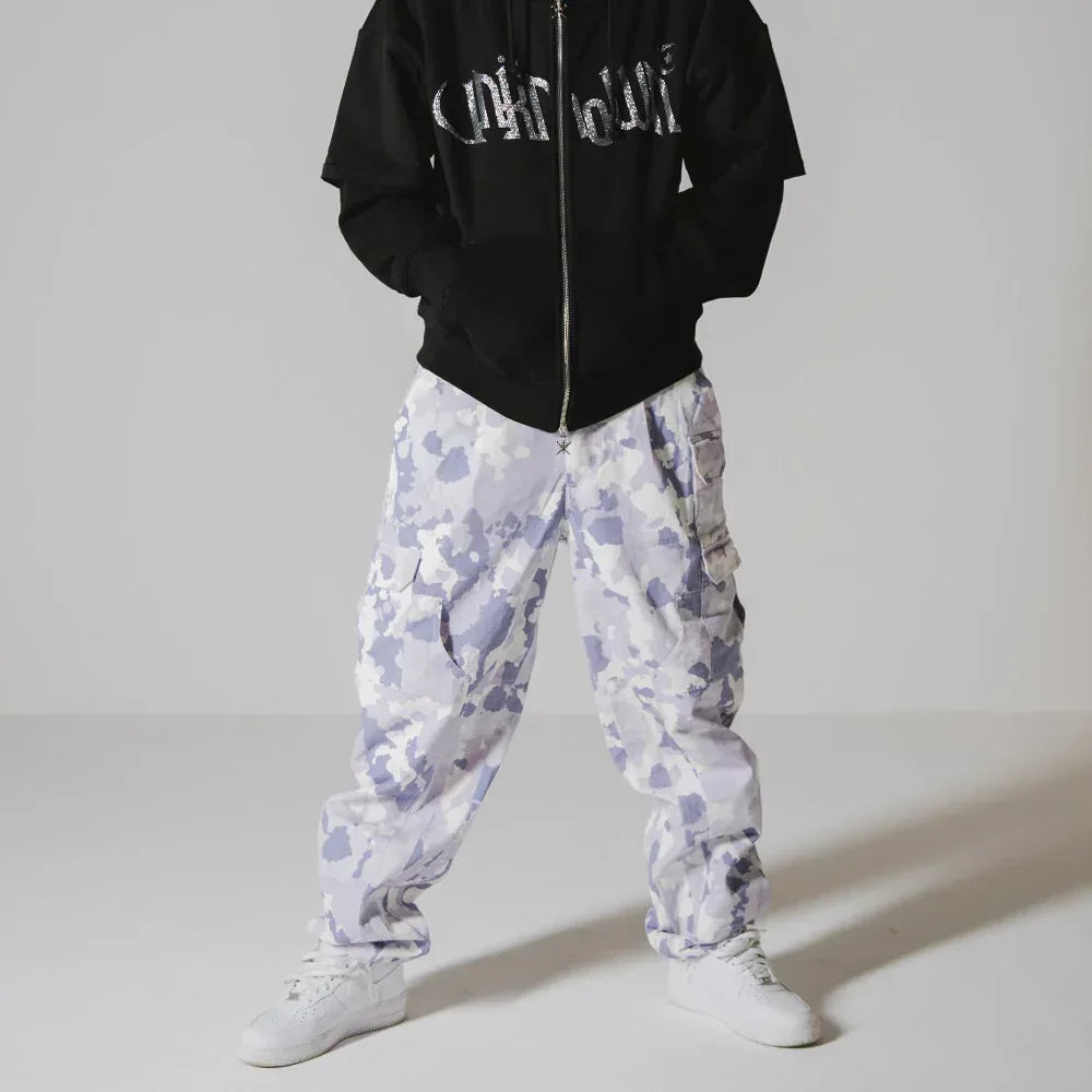 All Over Camo Graphic Cargo Pants - UNKNOWN LONDON - VENTURER