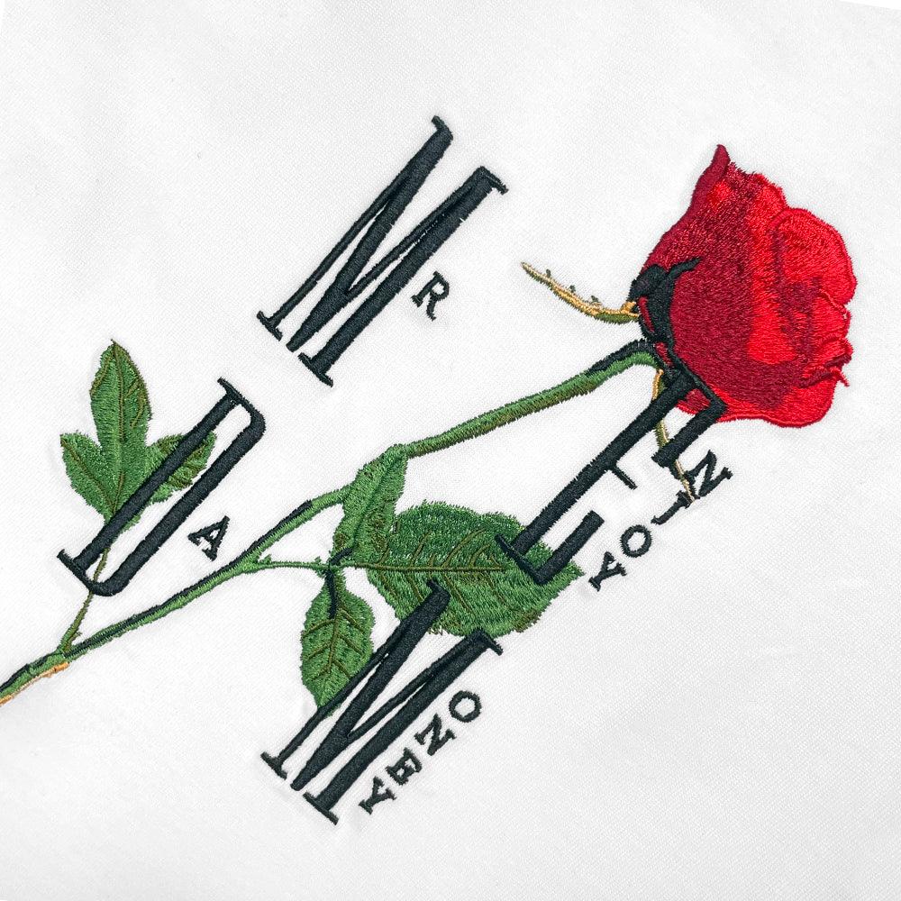 MEDM Embroidery Rose Tee